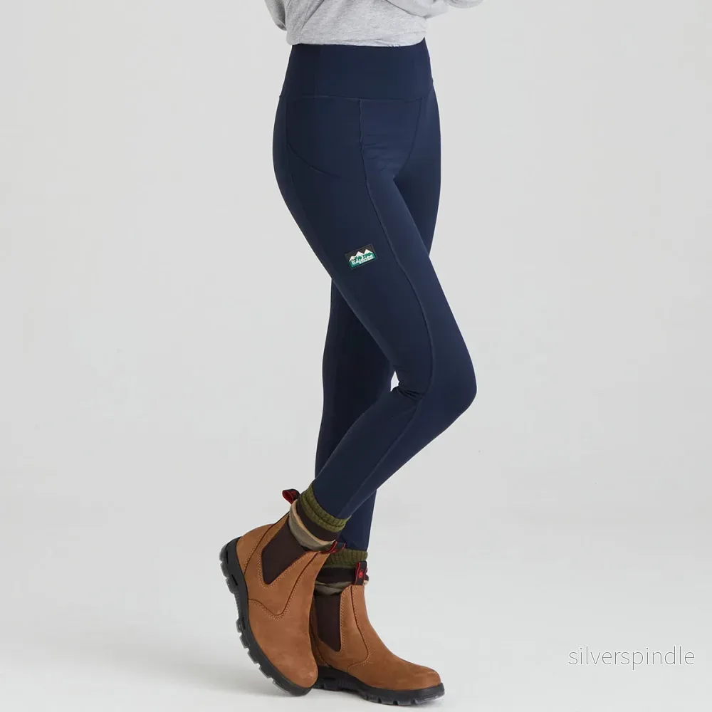 Mia | Slim Fit Mellanvikt Leggings med Dragsko och Fickor - Bild 2