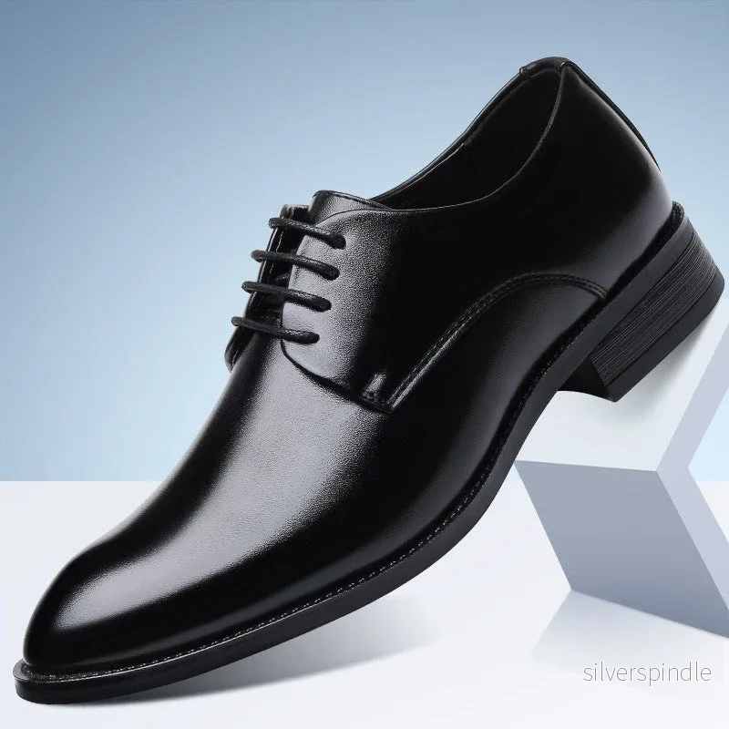 Elegant Derby | Herrskor med Mandeltå och Slitstark Sula | Komfortabel Design för Kontor och Bröllop - Bild 3