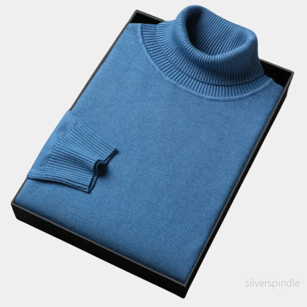 Elegant Pikétröja för Män med Rullhals ? Minimalistisk Design för Stiliga Tillfällen