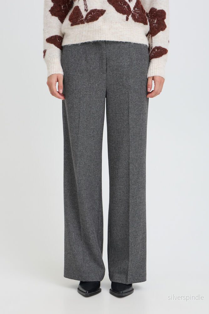 ETONA WIDE PANT GREY MELANGE ETONA WIDE PANT GREY MELANGE