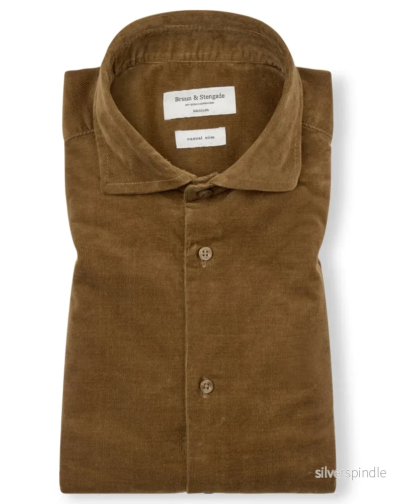 BS Assan Casual Slim Fit Skjorta – Ockra BS Assan Casual Slim Fit Skjorta – Ockra