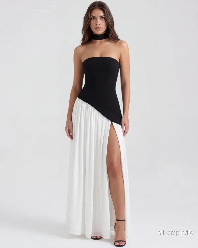 Mia | Elegant Axelbandslös Maxi Klänning Mia | Elegant Axelbandslös Maxi Klänning