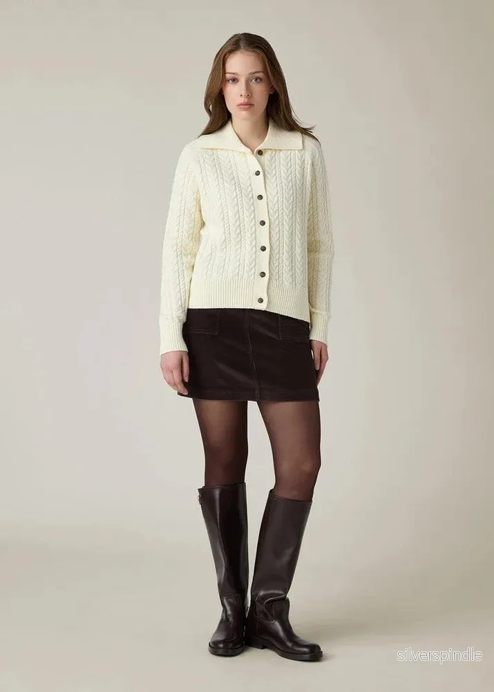 Lexington Cable Cardigan OffWhite - Bild 3