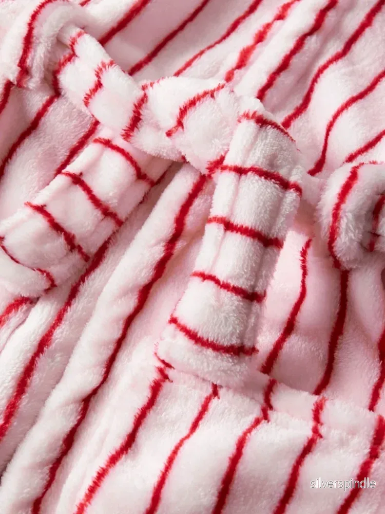 Fleece Morgonrock Velour - Bild 3