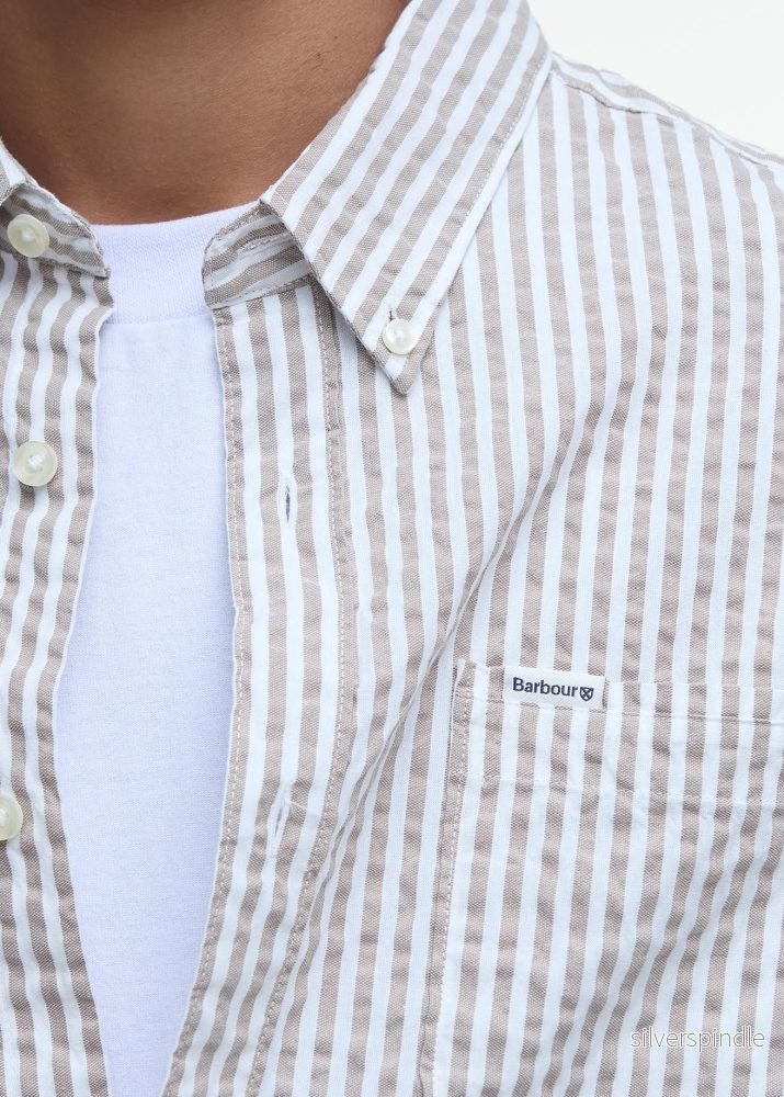 Barbour Cresswell SeersuckerShirt TF Stone - Bild 2