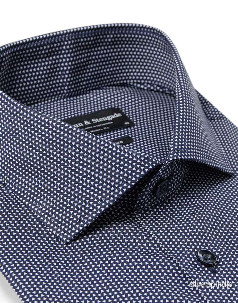BS Gunnar Modern Fit Skjorta - Navy - Bild 2