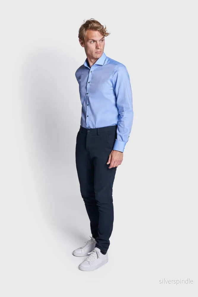 BS Serge Modern Fit Skjorta - Blue - Bild 3