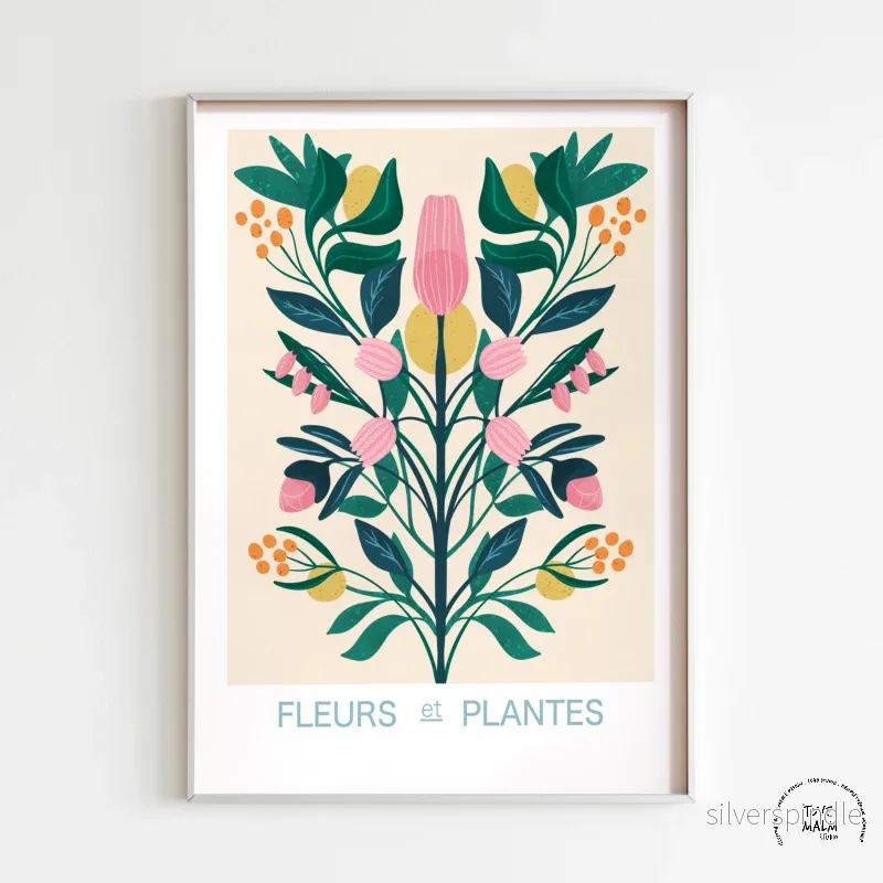 Fleurs et Plantes Poster – Flower Market Blomsterkonst för Ditt Hem - Bild 3