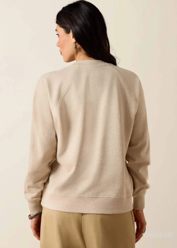 Ariat Victoria Sweatshirt Khaki Heather - Bild 2