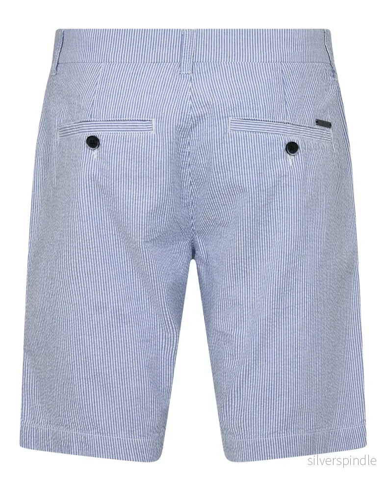 BS Ferit Regular Fit Shorts - Blå/vit - Bild 2