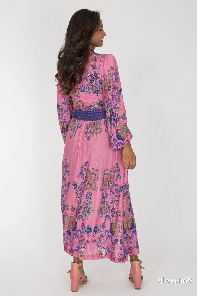 Pure boho midi jersey dress - Pink - Bild 3