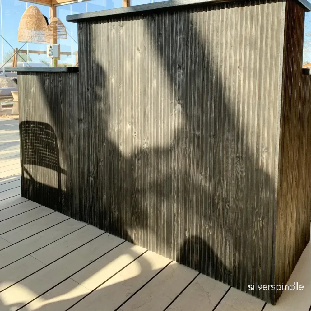 Dune-Panel 15x90x2400, Furu, Bastuskyddad Svart - Bild 3