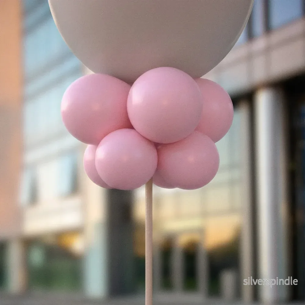 Ljusrosa ballongknippen 28 cm – 10-pack