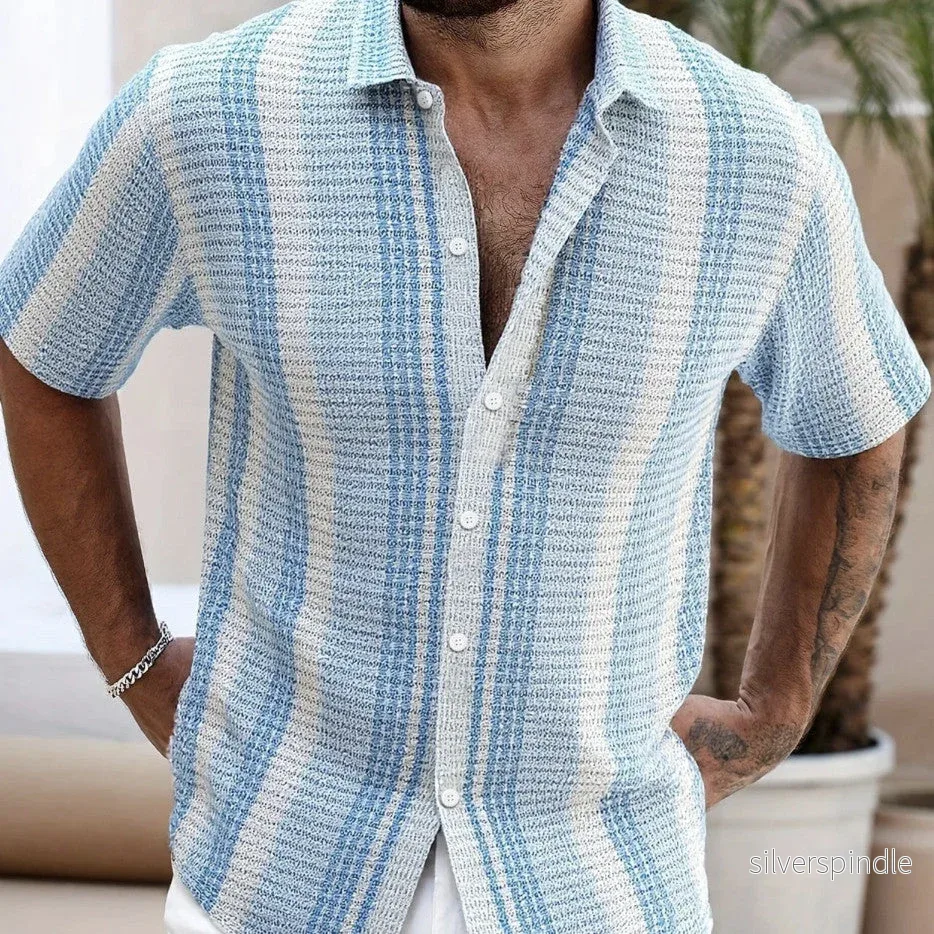 Oliver | Blommig Slim Fit Kortärmad Kofta för Sommar - Bild 2