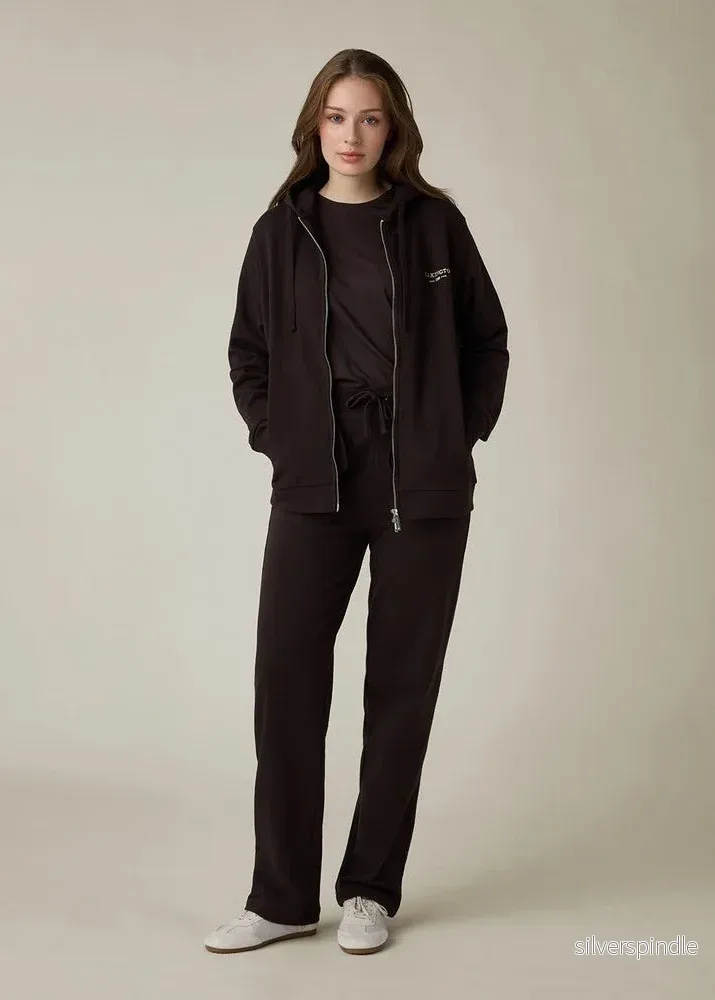 Lexington Classic Logo Jersey Pants Dark Brown - Bild 3
