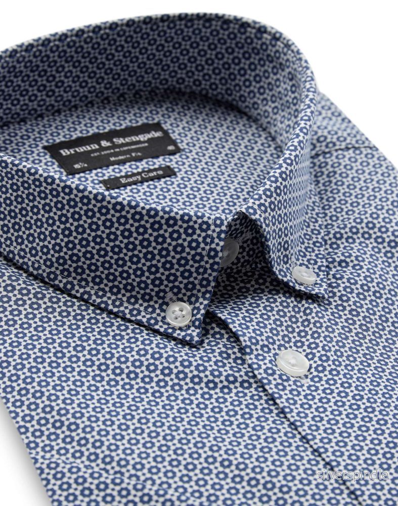 BS Facundo Modern Fit Skjorta - Dark Blue - Bild 2
