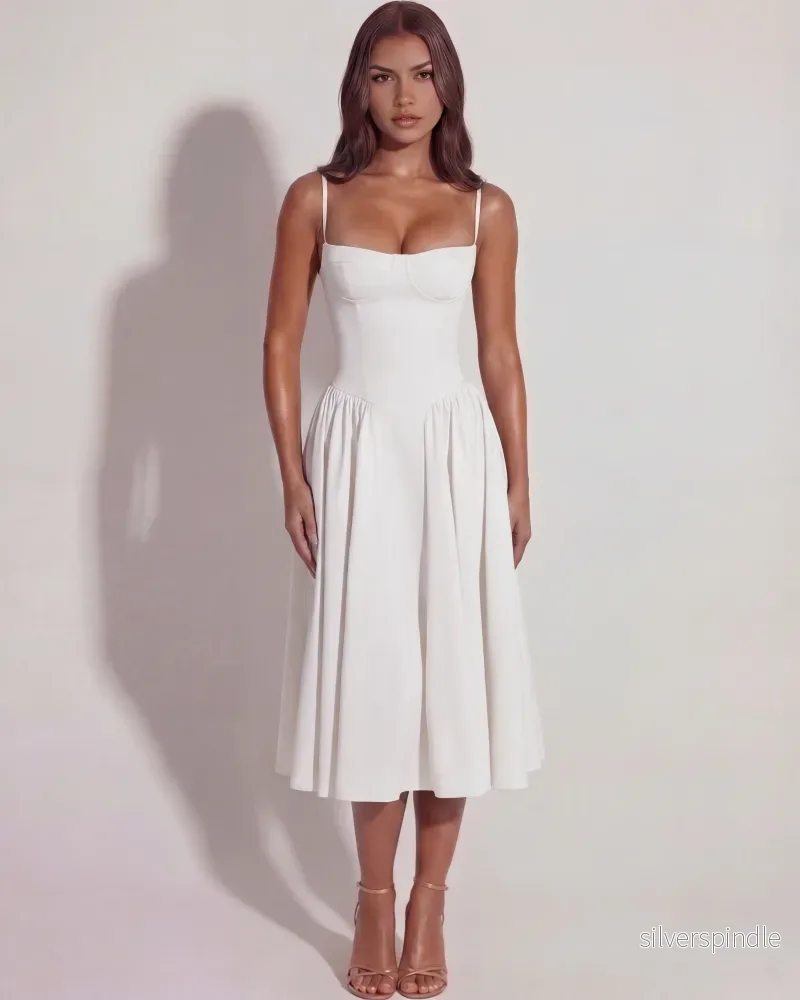 Sophie | Elegant Sommarklänning med Volang - Bild 3