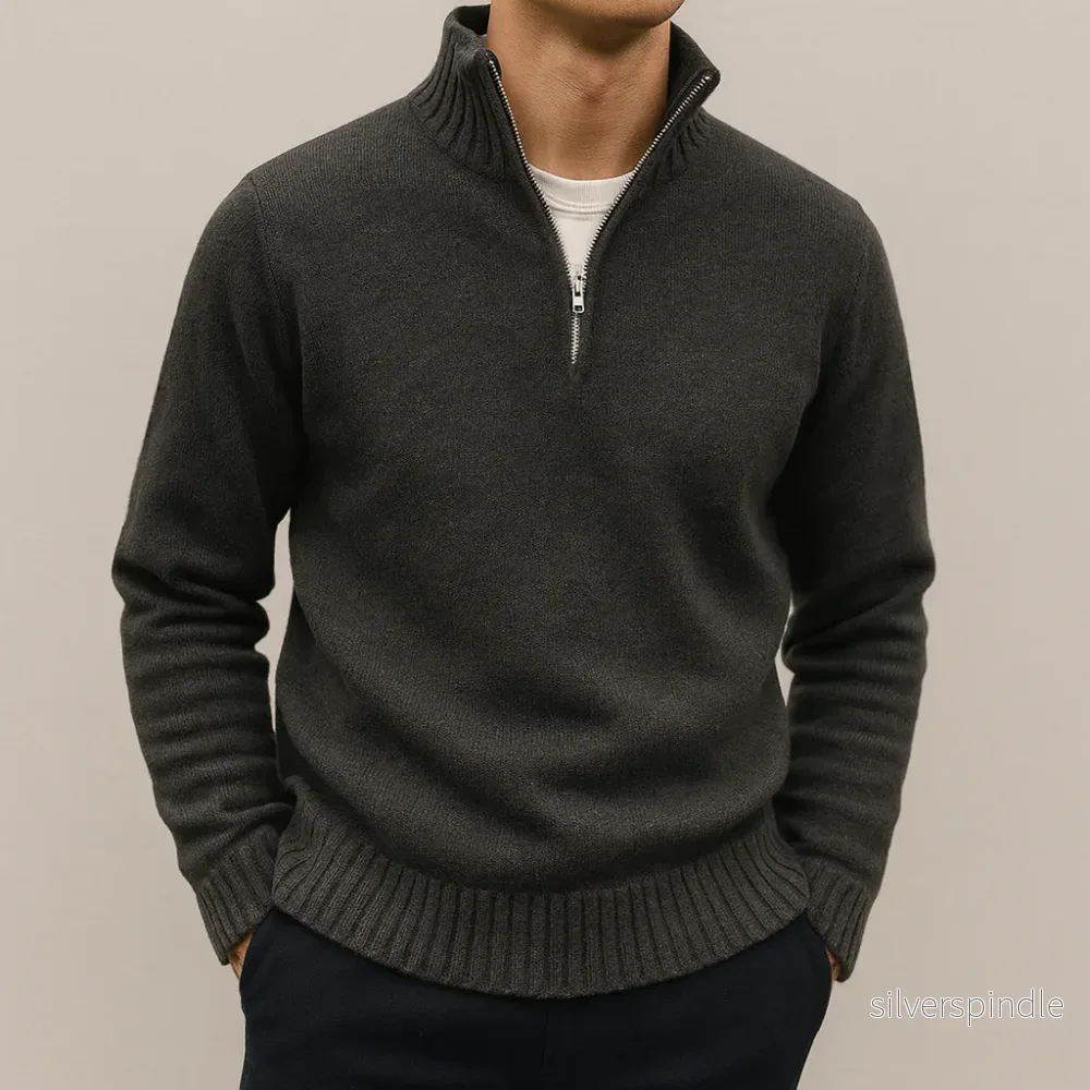 Ethan | Elegant Halv Dragkedja Vintertröja för Stil och Komfort Ethan | Elegant Halv Dragkedja Vintertröja för Stil och Komfort