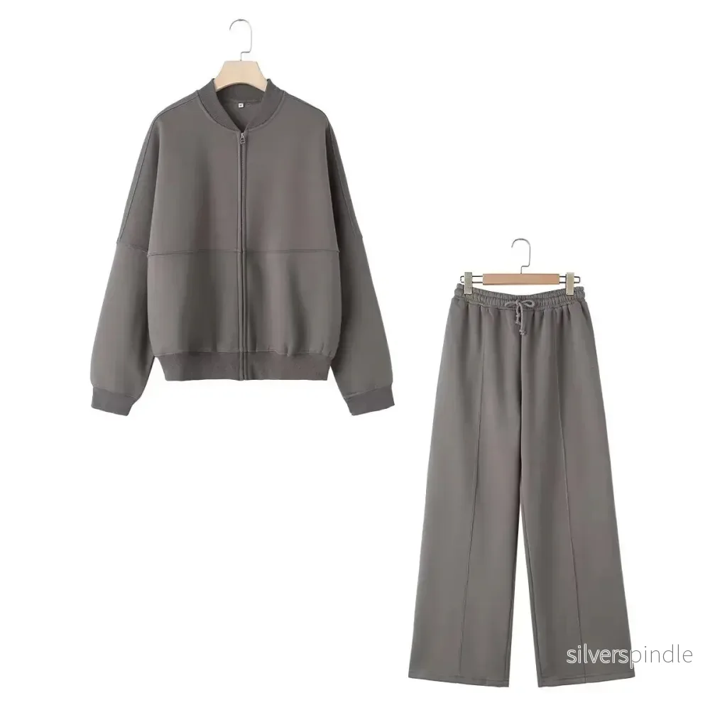 Sophie | Elegant Tvådelat Set med Hög Midja och Vida Ben - Bild 3