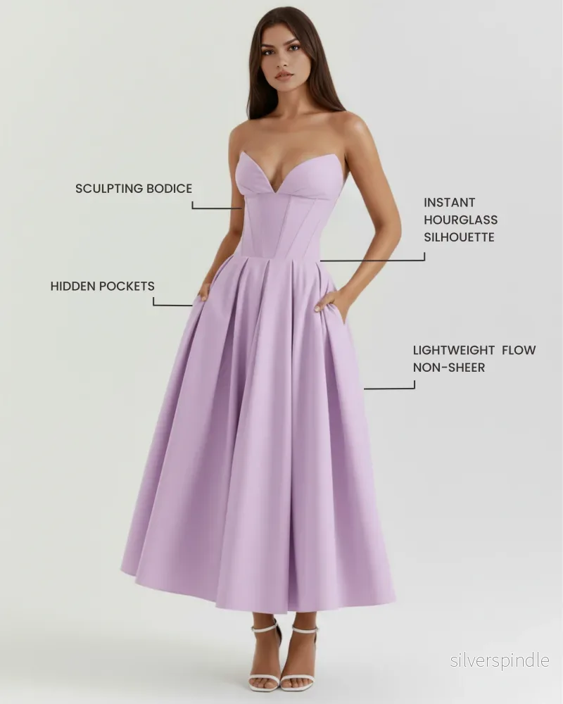 Sophie | Elegant Feminin Klänning För Bröllop och Fest - Bild 2