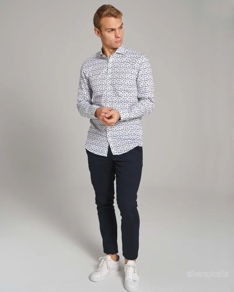 BS Nedved Slim Fit Skjorta - White - Bild 3