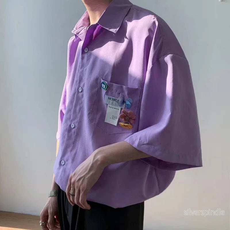 Ethan | Modern Slim Fit Herrskjorta Med Halvlånga Ärmar - Bild 2