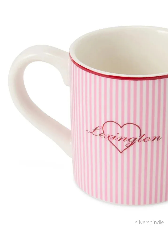 Lexington Valentine´s Stoneware Mug Pink/Wh/Red - Bild 2