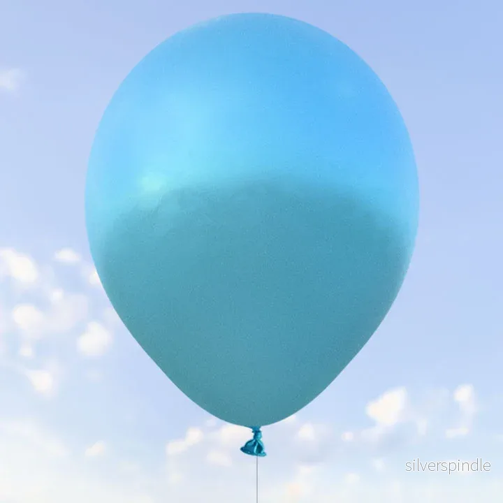 Blå metalliska ballonger 28 cm – 100-pack