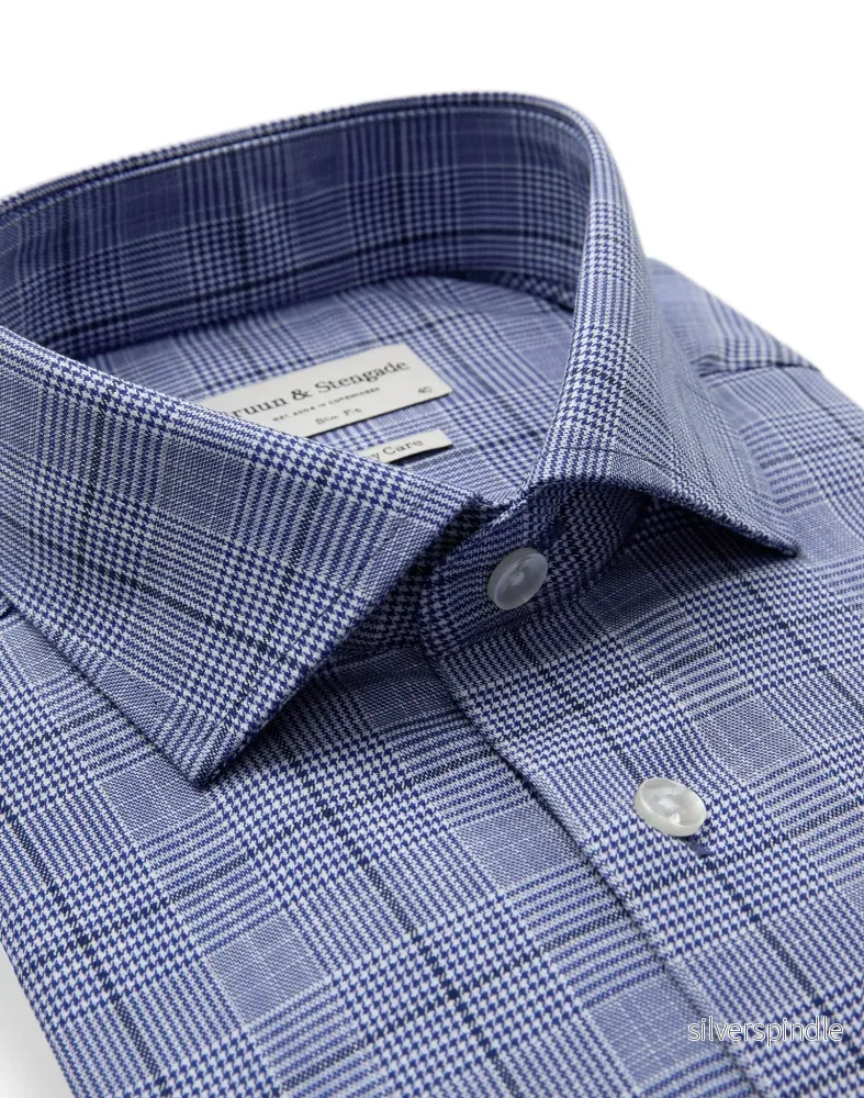 BS Walker Slim Fit Skjorta - Blue - Bild 2