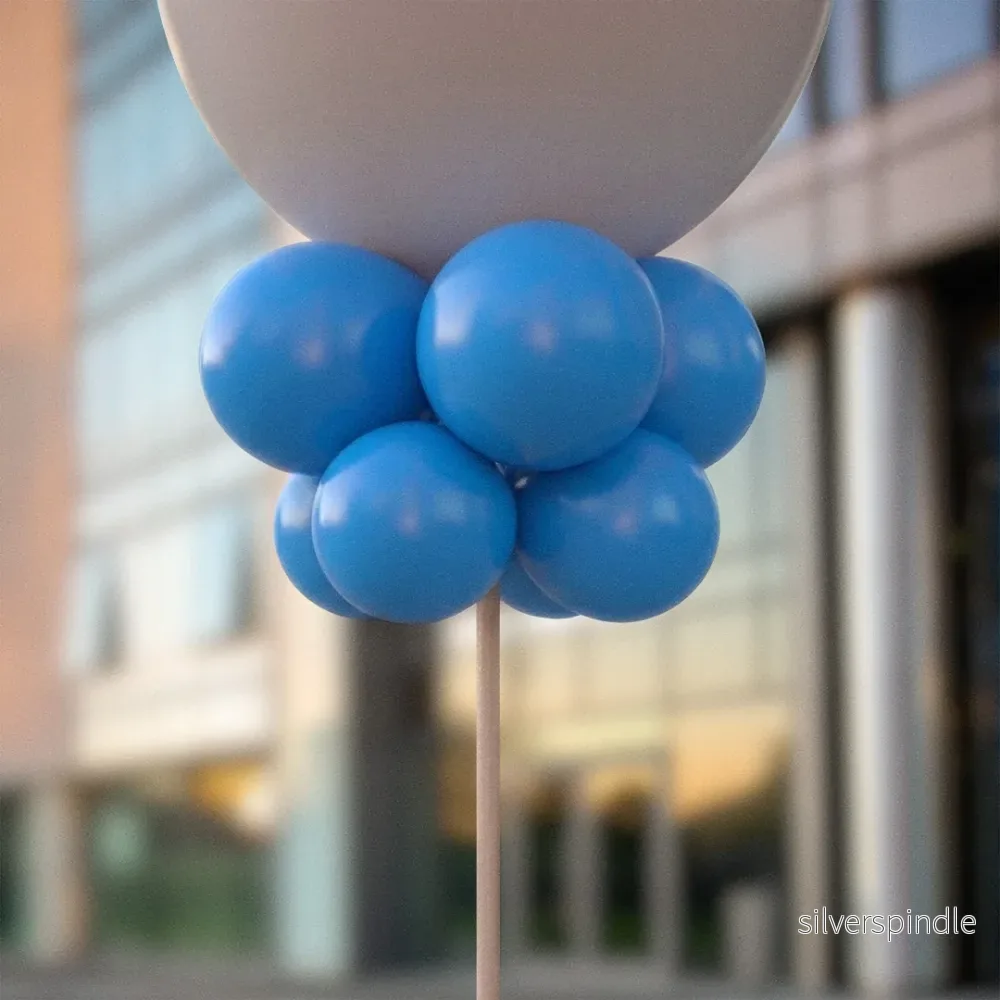 Blå ballongknippen 28 cm – 10-pack