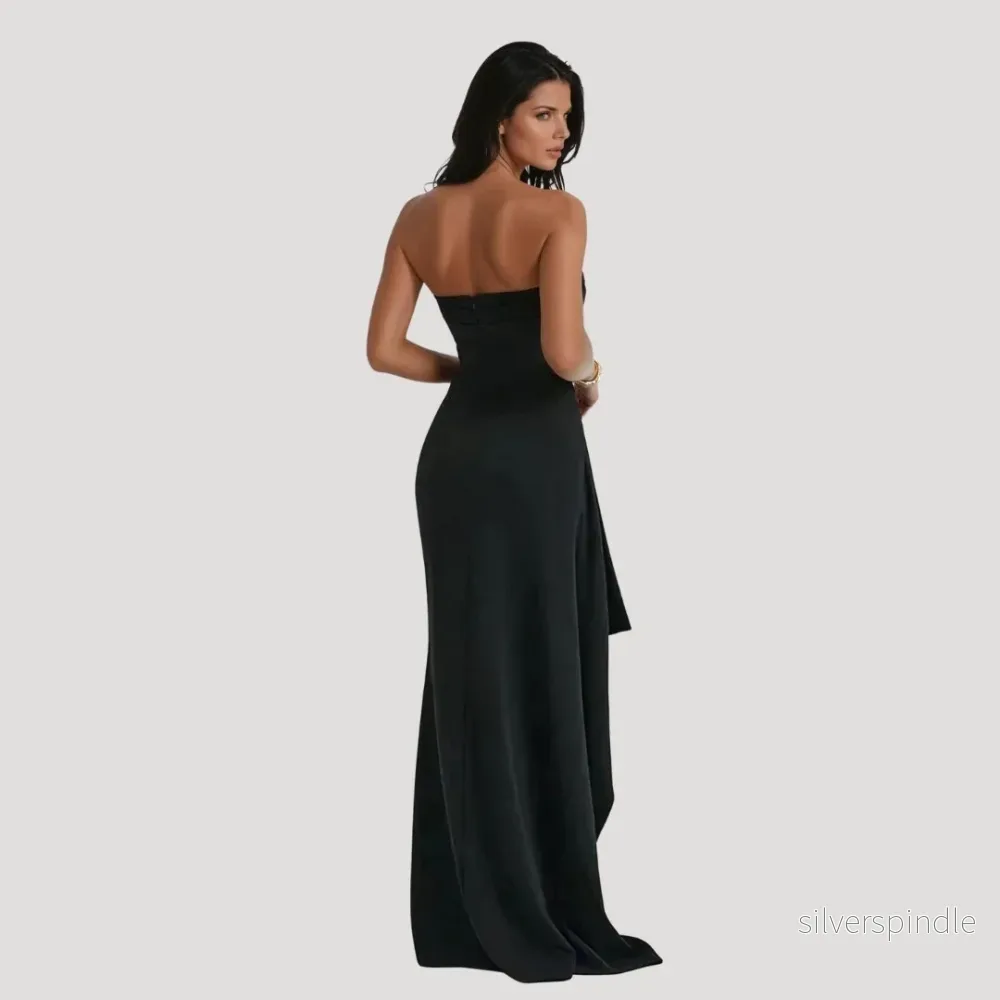 Sophie | Elegant Axelbandslös Maxiklänning Dam för Bröllop - Bild 3