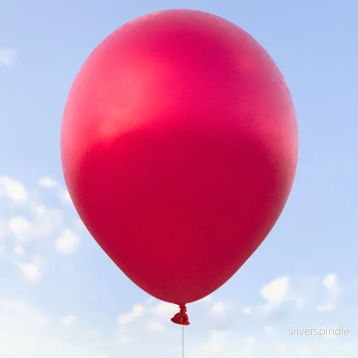 Röda metalliska ballonger 28 cm – 100-pack