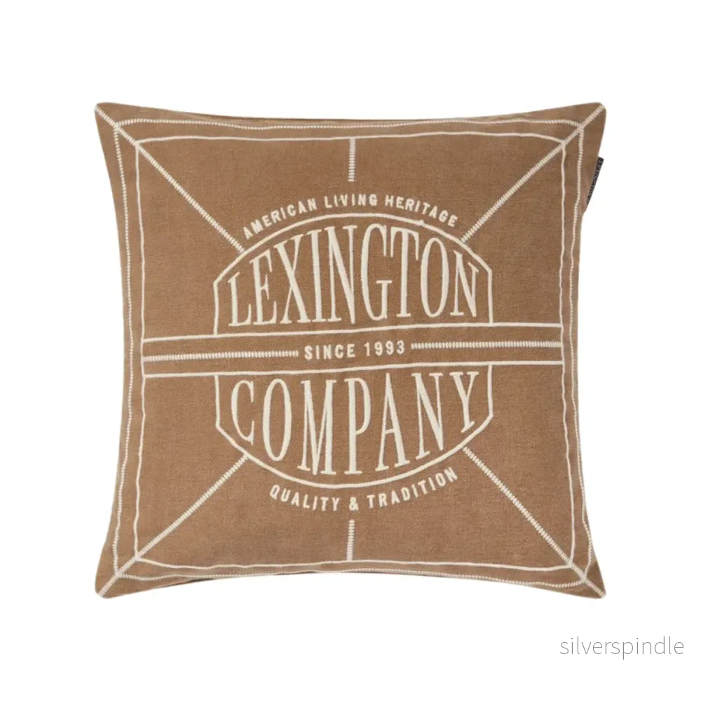 Lexington Logo Washed Kuddfodral Fudge/Lt Beige