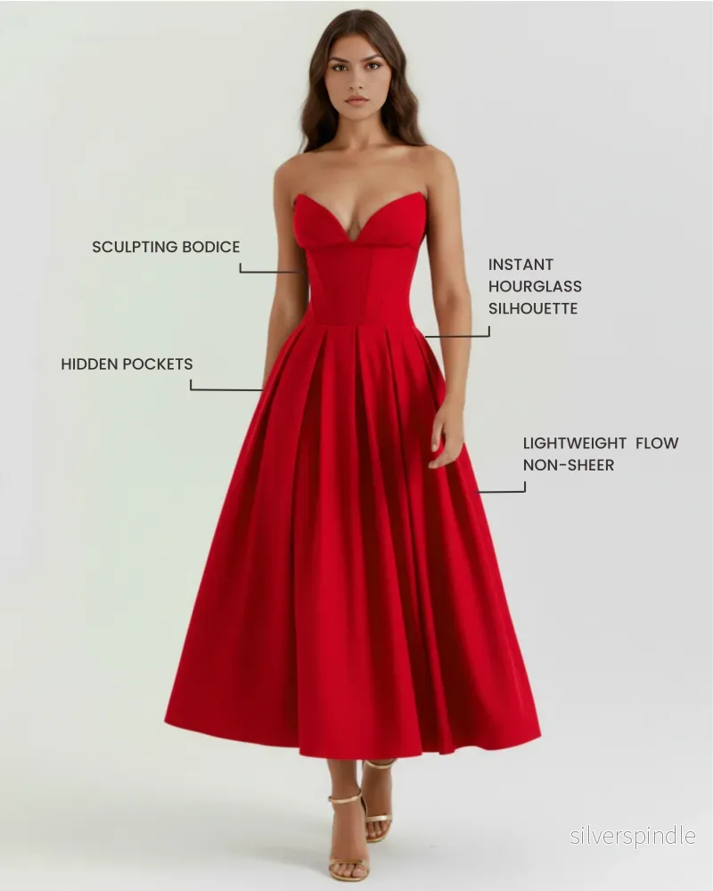 Ella | Elegant Voluminös Klänning för Bröllop och Fest - Bild 2
