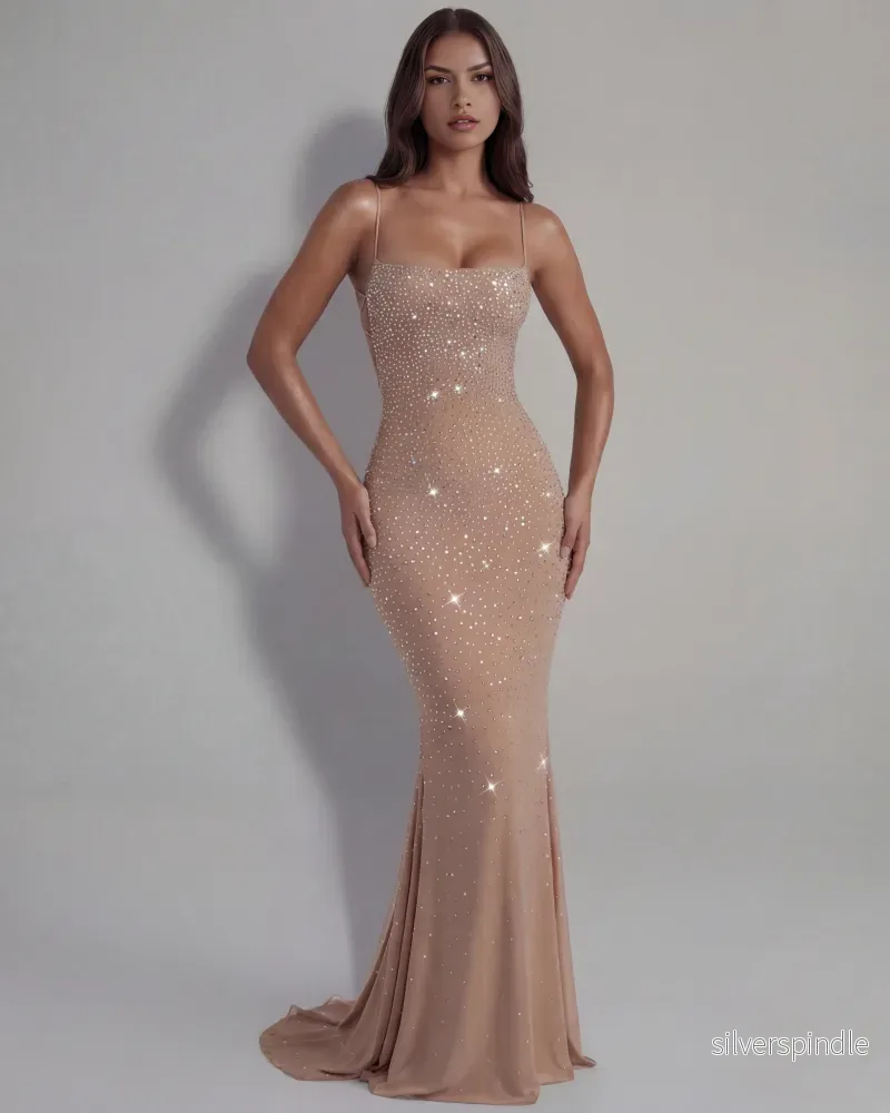 Mia | Elegant Maxi Klänning med Strass - Bild 3