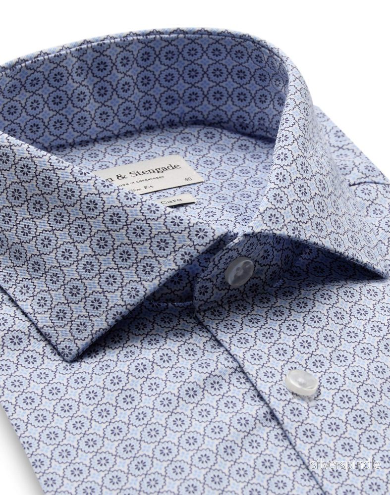 BS Jaume Slim Fit Skjorta - Light Blue - Bild 2