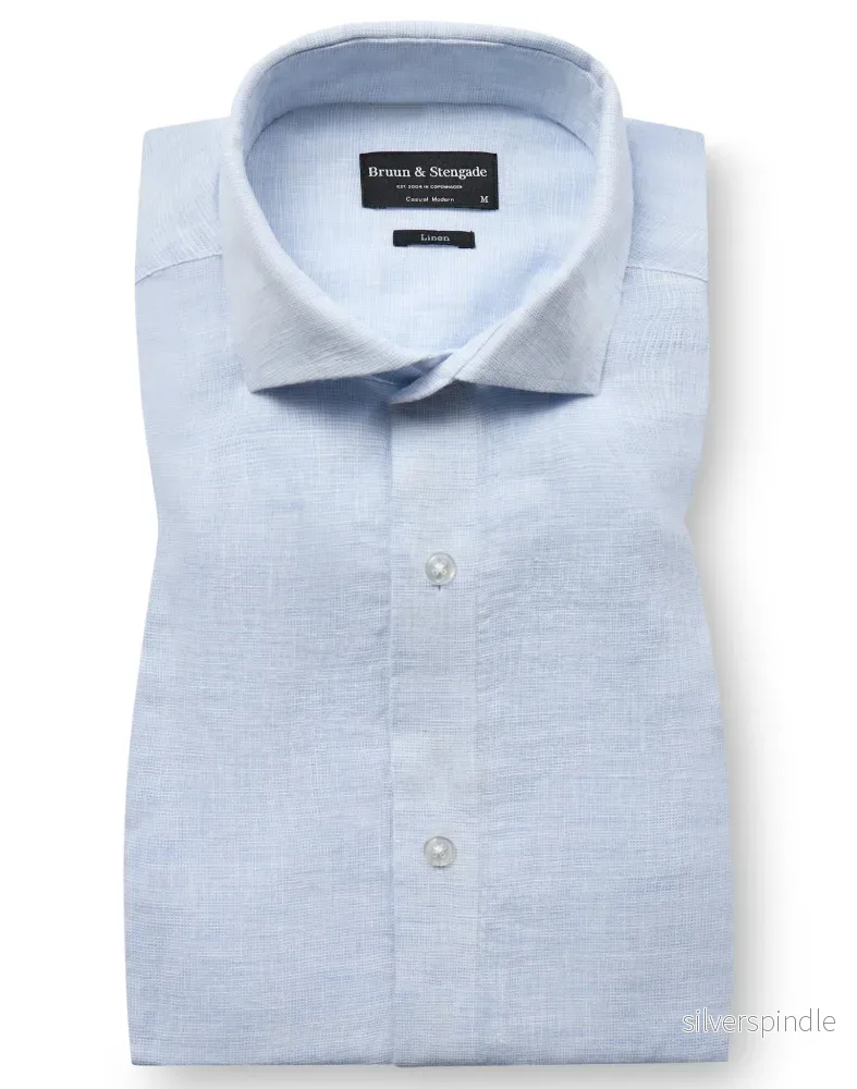 BS Antonelli Casual Modern Fit Skjorta - Sky