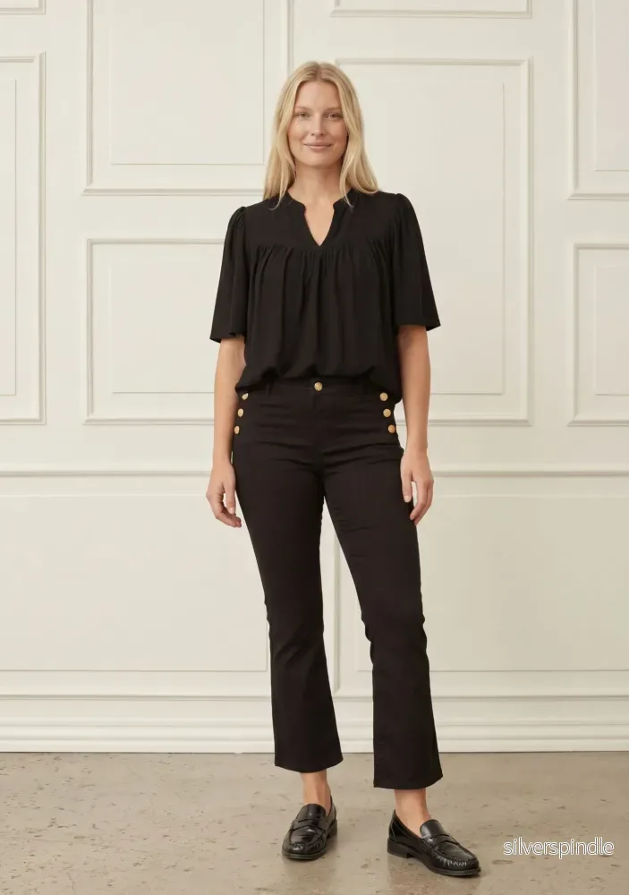 Pearl Blouse - Black - Bild 3