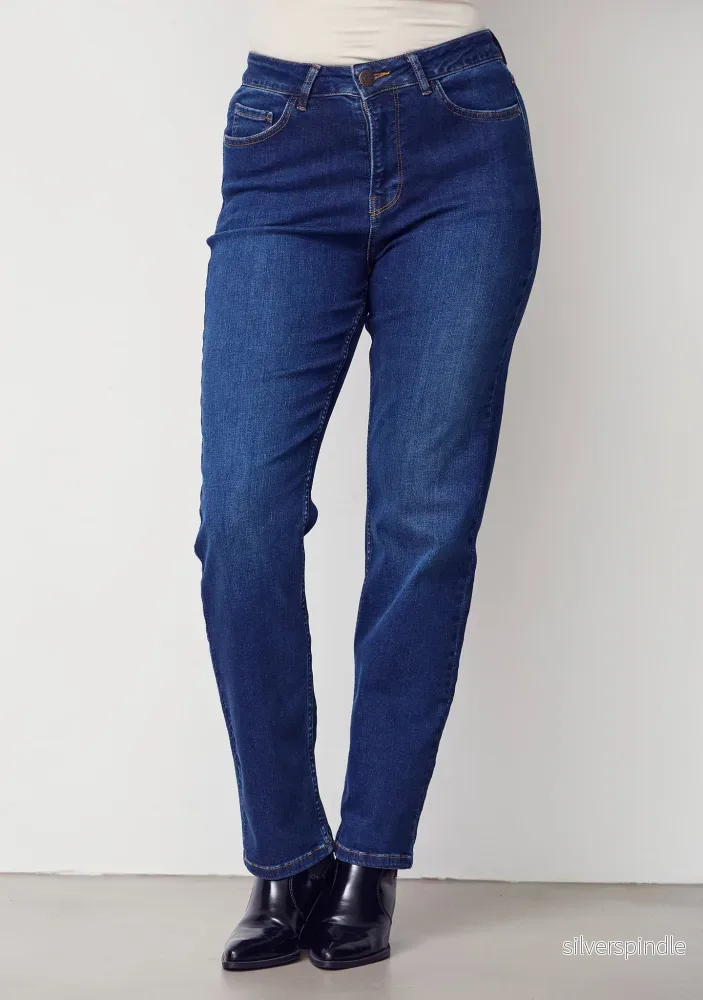 Monza Straight Jeans – Dark Blue Wash Monza Straight Jeans – Dark Blue Wash