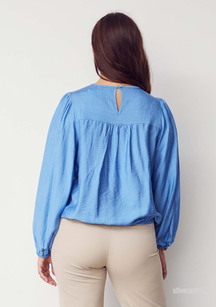 Lykke Lace Blouse - Blue - Bild 2