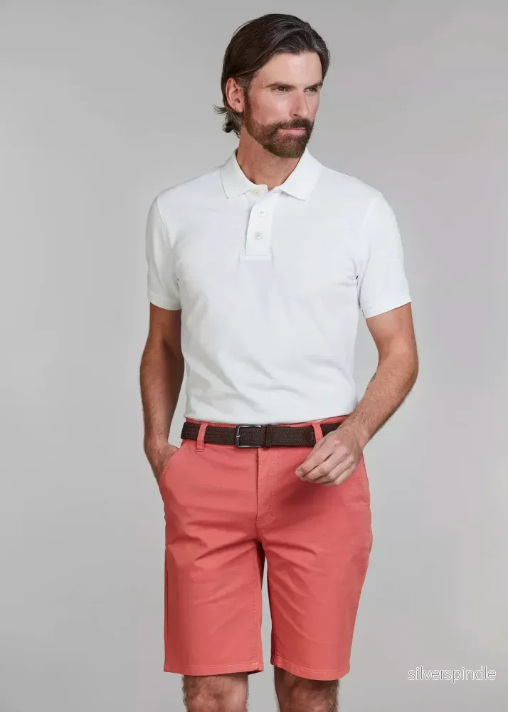 Hansen & Jacob Classic Chino Shorts Soft Red Hansen & Jacob Classic Chino Shorts Soft Red