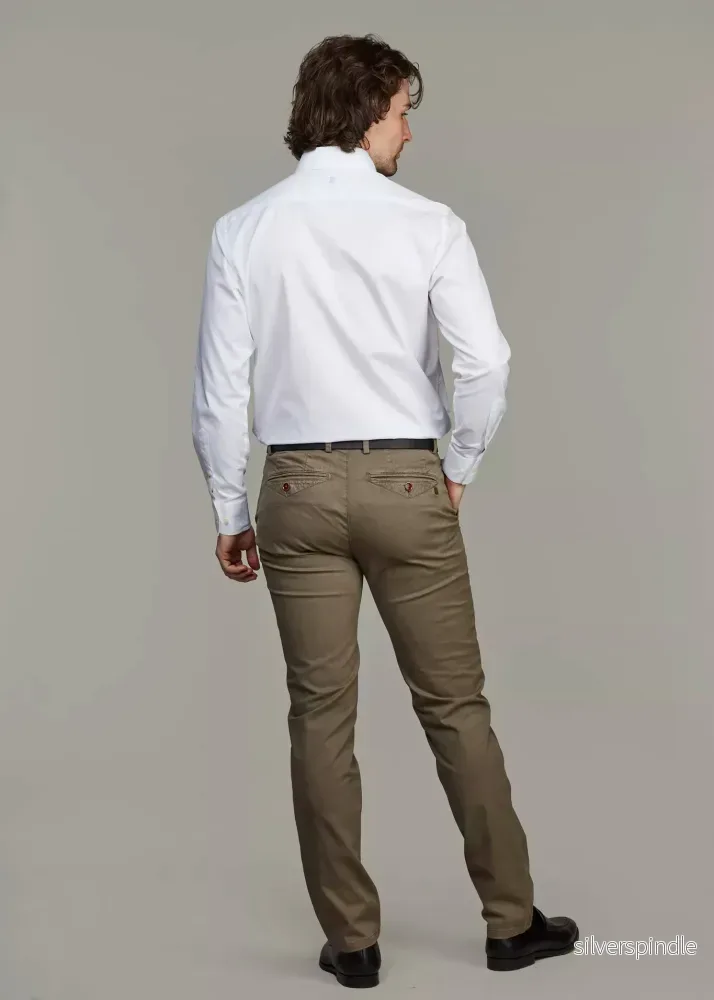 Hansen & Jacob CLASSIC CHINO AERODYN STRETCH GREEN - Bild 2