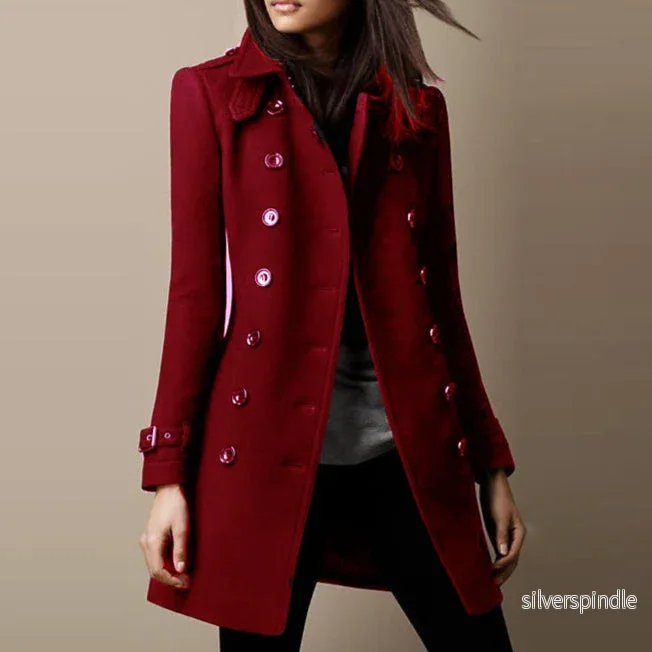 Mason | Elegant Mellanlång Trenchcoat med Kavajkrage för Vår - Bild 2