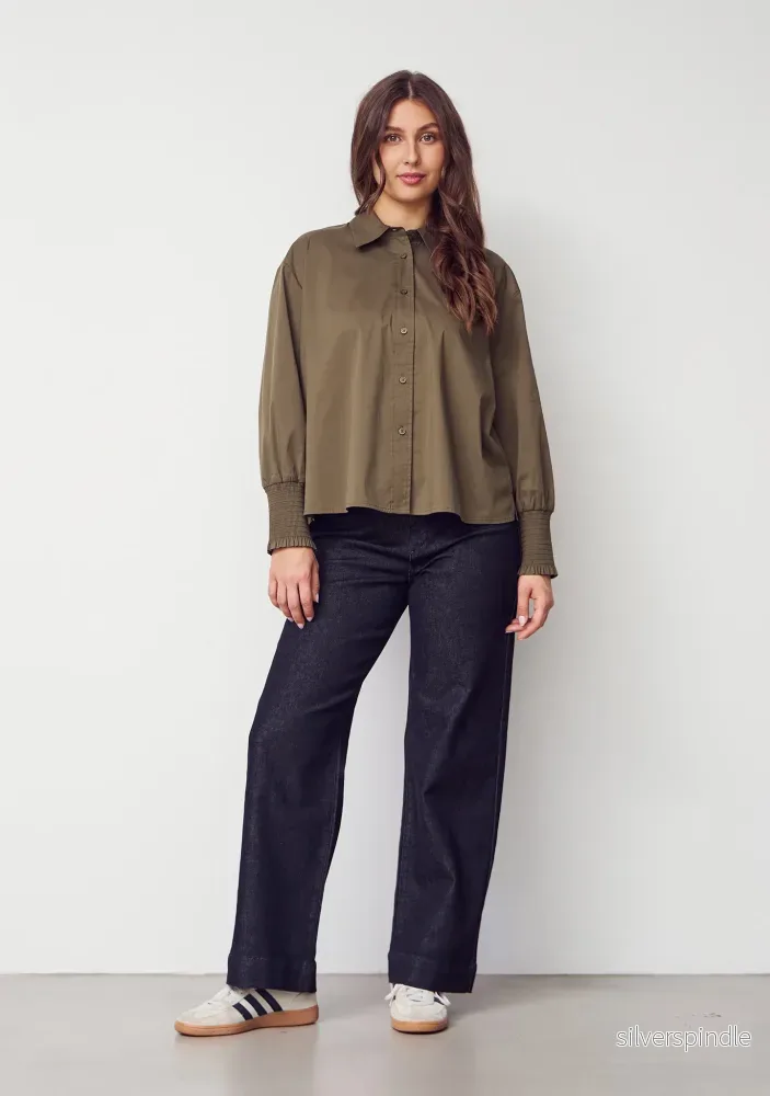 Sigga Wide Shirt - Khaki