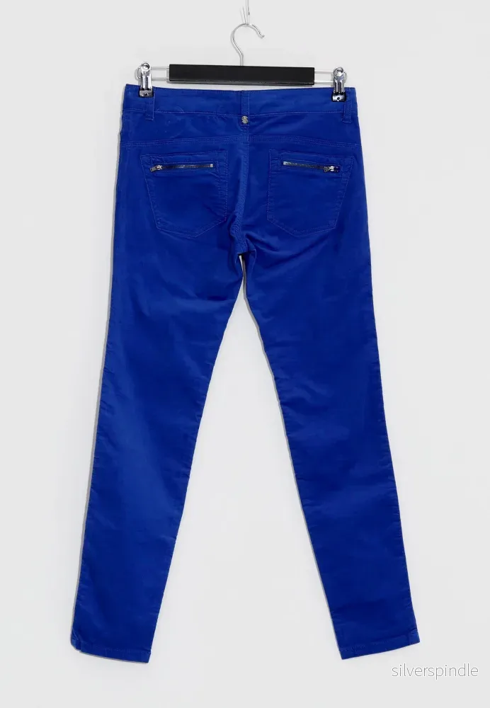 VELVET TROUSERS - Blå - Bild 2