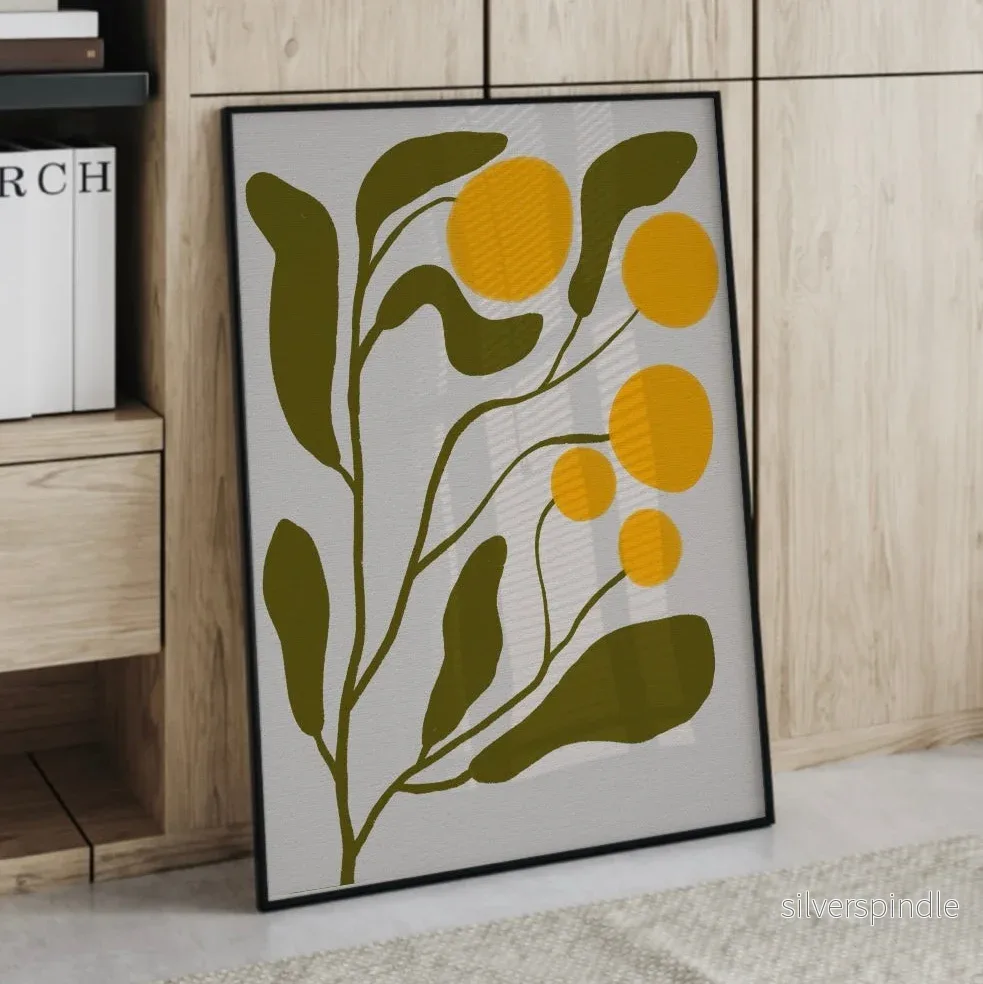 Mimosa – Abstrakt grafisk poster
