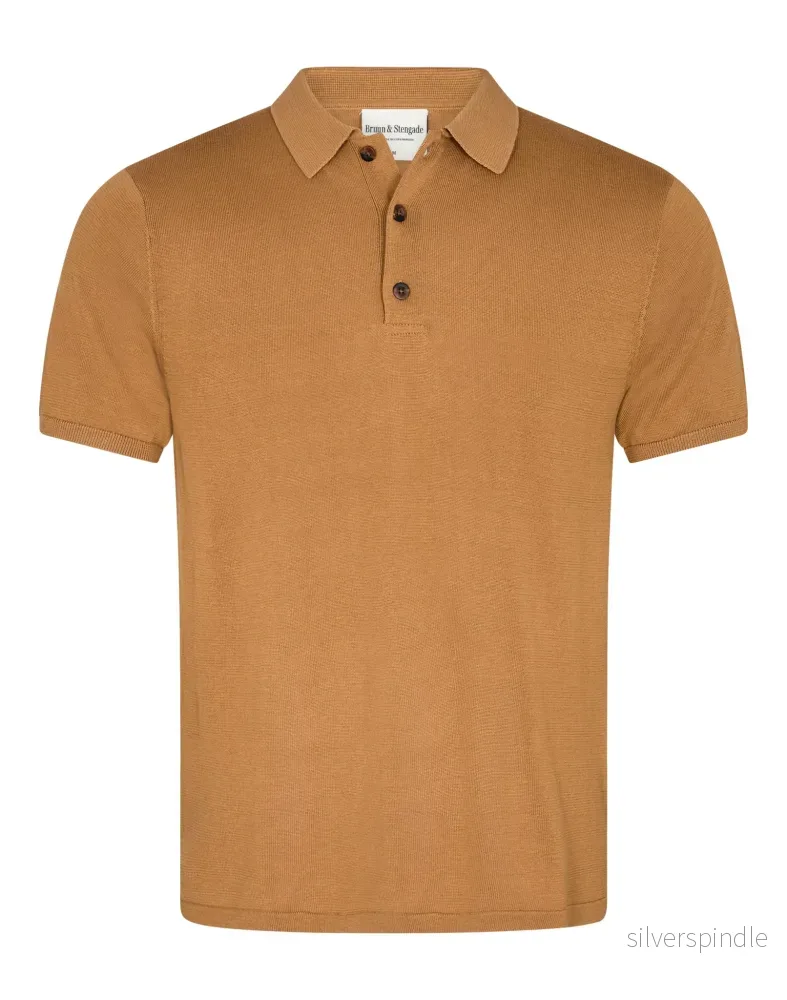 BS Ramon Regular Fit Piké - Tan