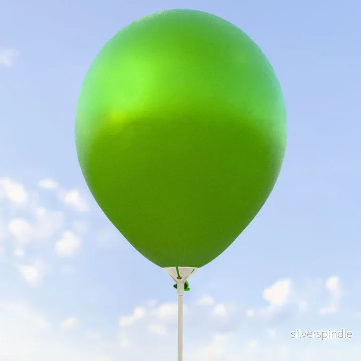 Gröna metalliska ballonger 28 cm - 100-pack - Bild 2