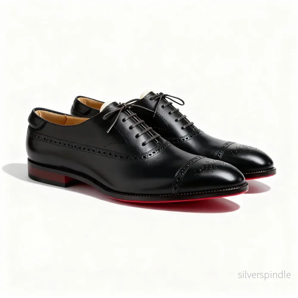 Ethan | Elegant Broguedetail Oxfordskor för Formella Tillfällen