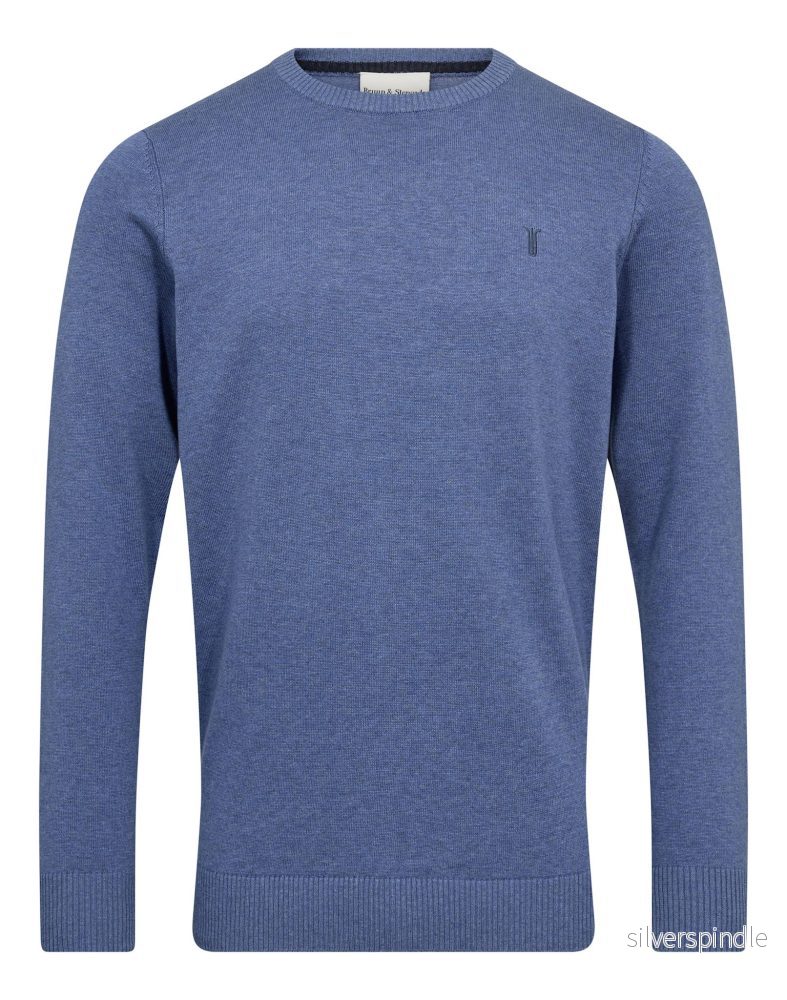 BS Jupiter Regular Fit Stickat - Blue